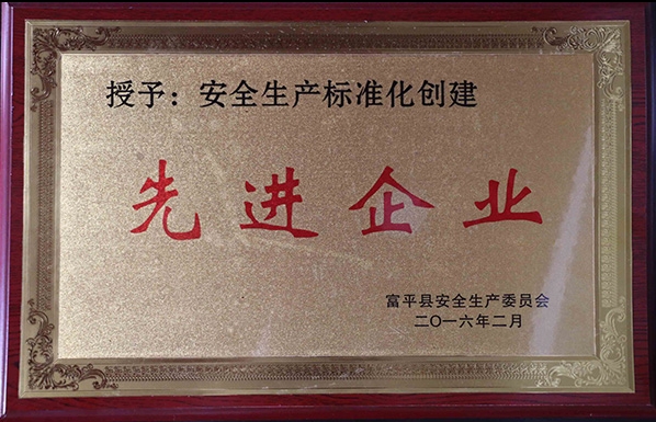 安全生產(chǎn)標(biāo)準(zhǔn)化創(chuàng)建先進(jìn)企業(yè)